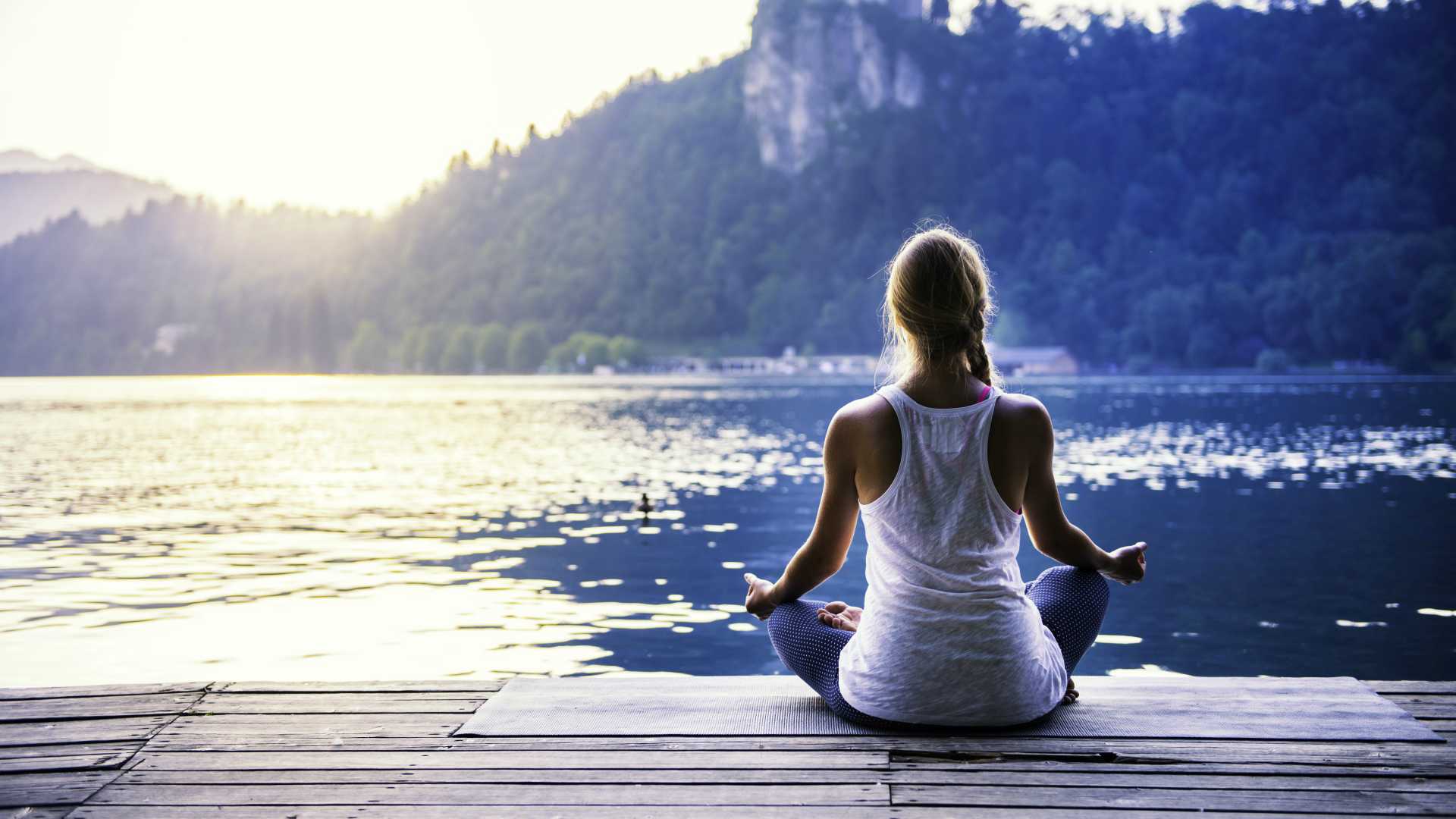 Girl doing yoga